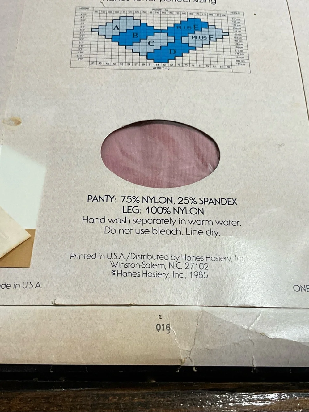 Vintage Hanes Oleg Cassini Ultra Sheer Pantyhose Rose Pink Size A Style 710F NOS